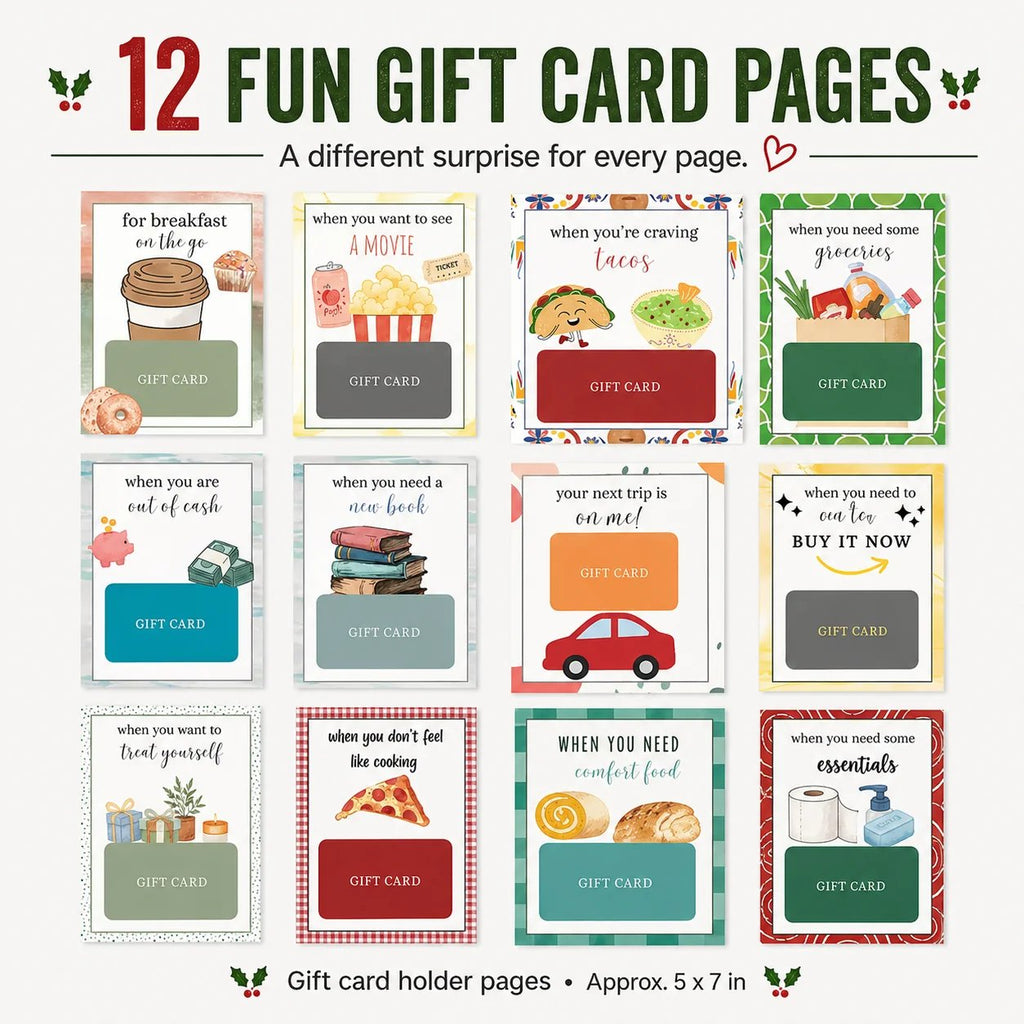 🎁LAST DAY 49% OFF🎅 Christmas Gift Card Book