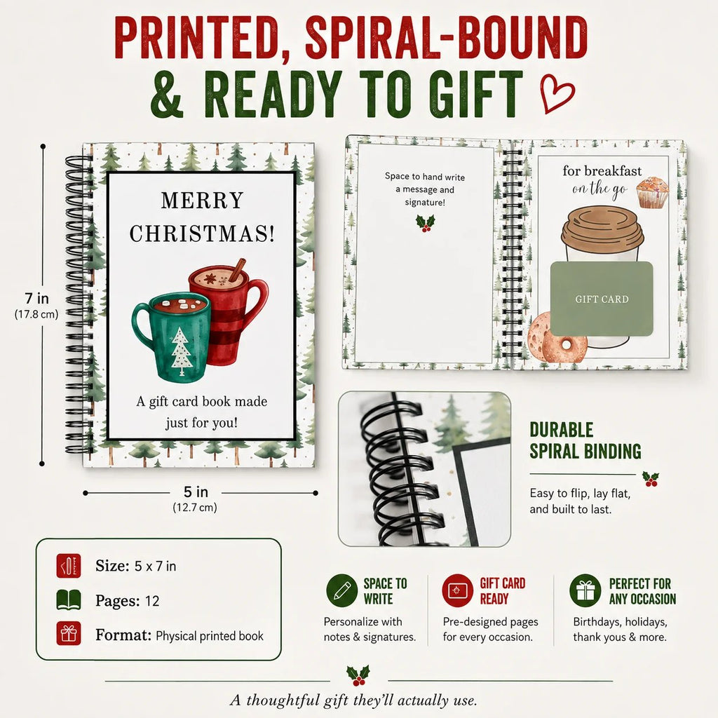 🎁LAST DAY 49% OFF🎅 Christmas Gift Card Book