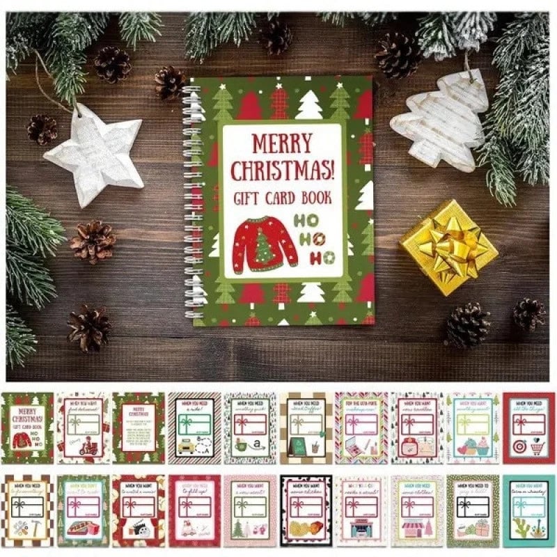 🎁LAST DAY 49% OFF🎅 Christmas Gift Card Book