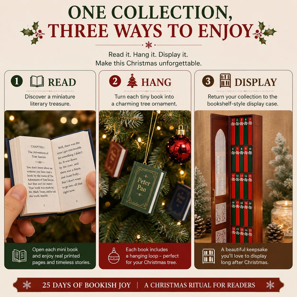🎁📚 25-Day Mini Book Advent Calendar – A Book Lover's Christmas Countdown