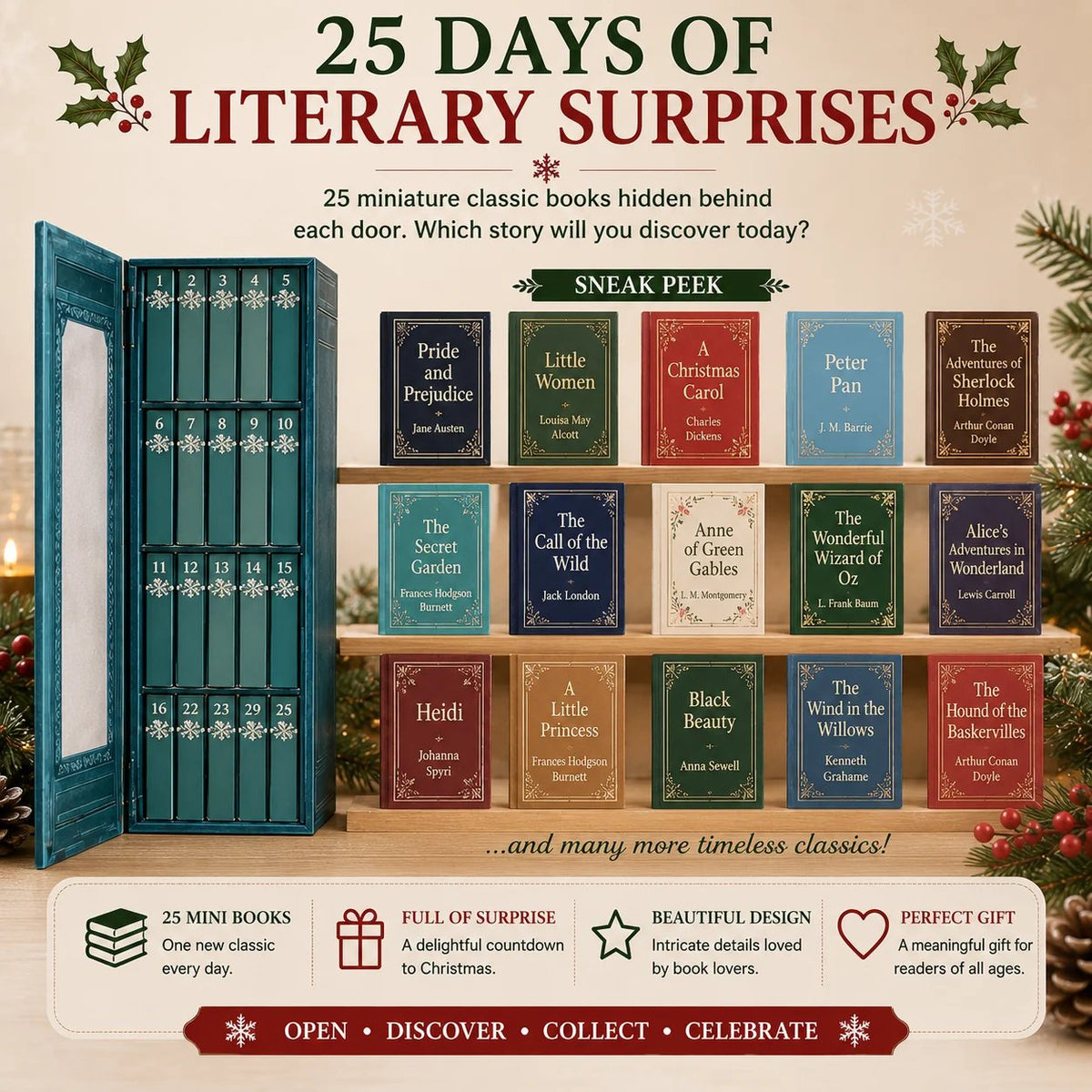 🎁📚 25-Day Mini Book Advent Calendar – A Book Lover's Christmas Countdown