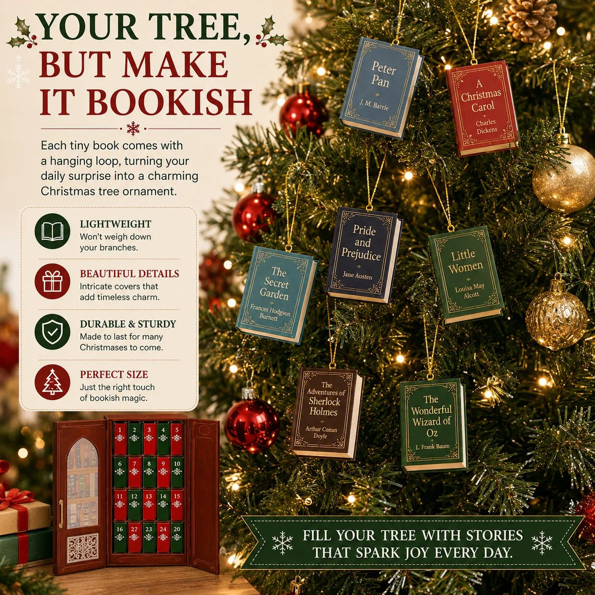 🎁📚 25-Day Mini Book Advent Calendar – A Book Lover's Christmas Countdown