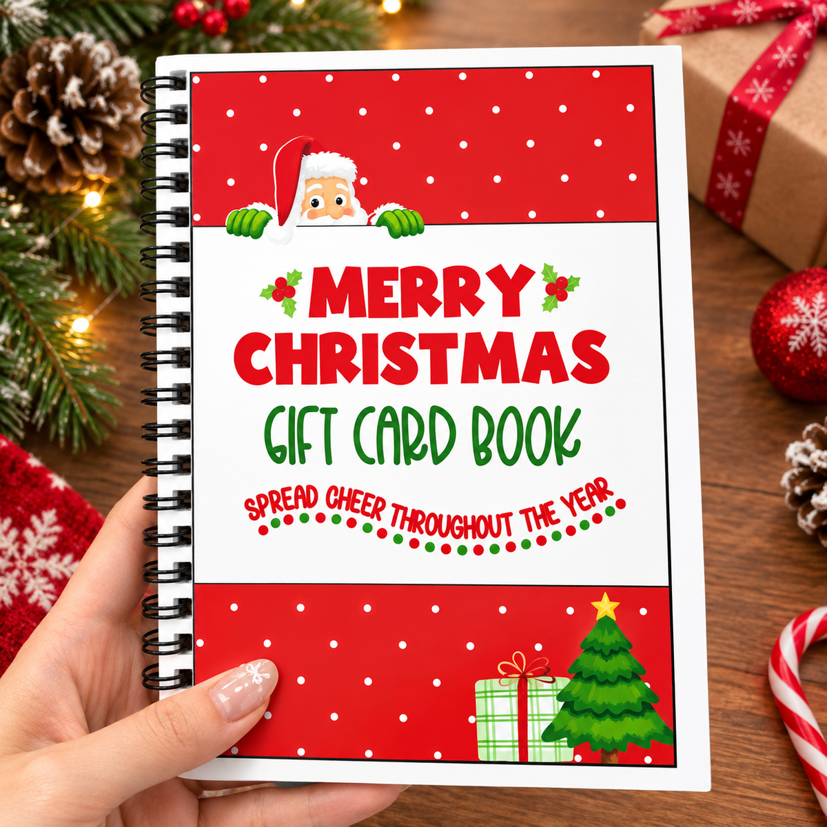 🎁LAST DAY 49% OFF🎅 Christmas Gift Card Book
